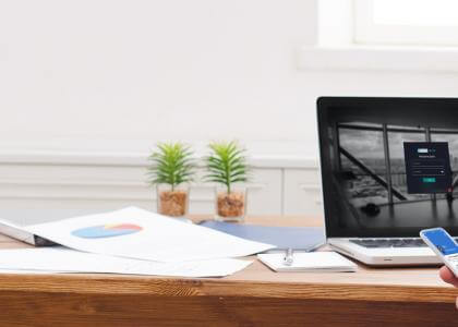 iTrent Shield on a laptop on a desk