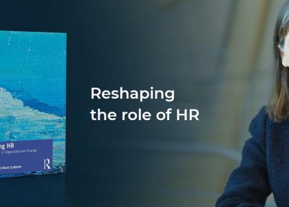 Professor Julie Hodges and her new book with the blog title 'Reshaping the role of HR'
