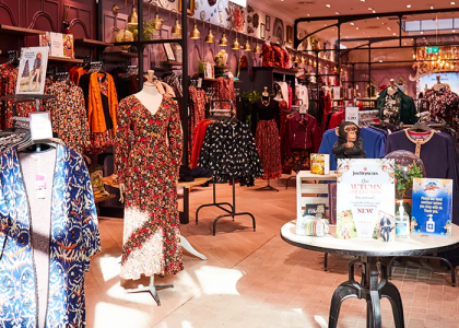The shop floor of Joe Browns, a clothing retailer who have chosen MHR solutions