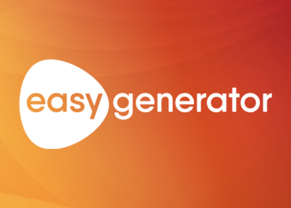 Easygenerator news item header, showing the easygenerator logo.