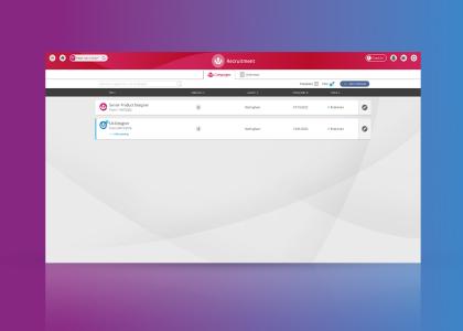 People First recruitment and onboarding software displaying.