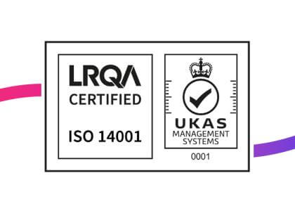 Logo representing ISO 14001:2015 Environmental Management Certification