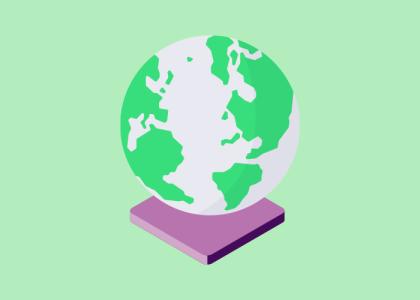 Illustration of a globe