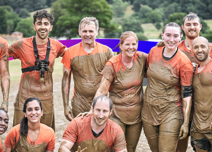 Image of MHR team at the Tough Mudder event. 