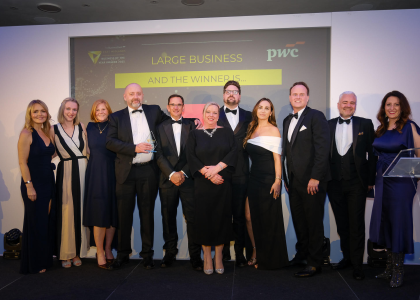 The MHR team at at TheBusinessDesk.com’s, ‘Business of the Year’ awards