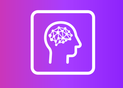 a brain and person icon