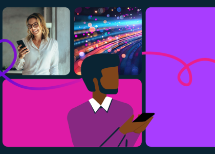 a series of illustrated people