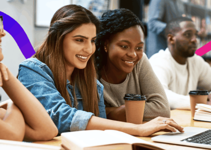 University students studying
