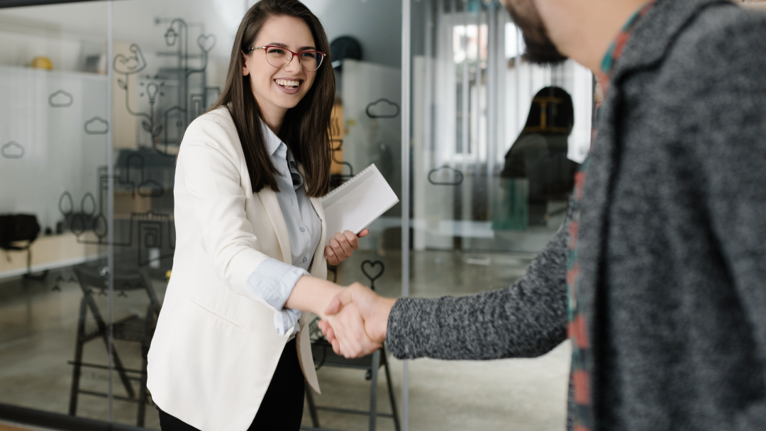 Business people shaking hands