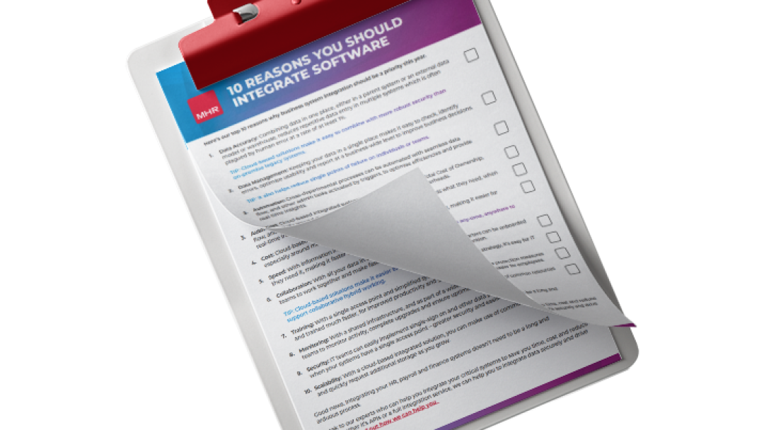 Image of integrations checklist on a clipboard