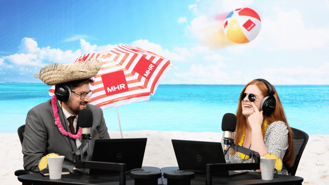 Holiday themed thumbnail for episode 28 of the MHR Podcast