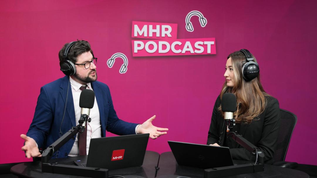 Alice and Andy discussing employee autonomy on the podcast.
