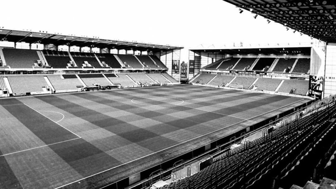 Hibernian football club pitch.