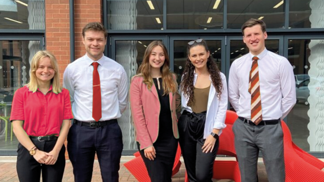 MHR graduate management scheme team photo.