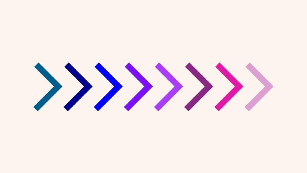 8 coloured arrows 