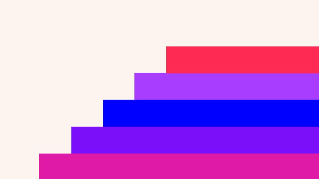 Colourful bars stacked on top of each other