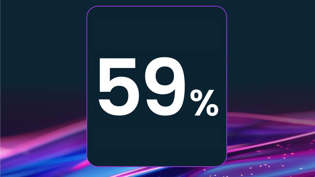 visual representation of 59%