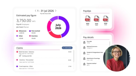 MHR People First Payroll view