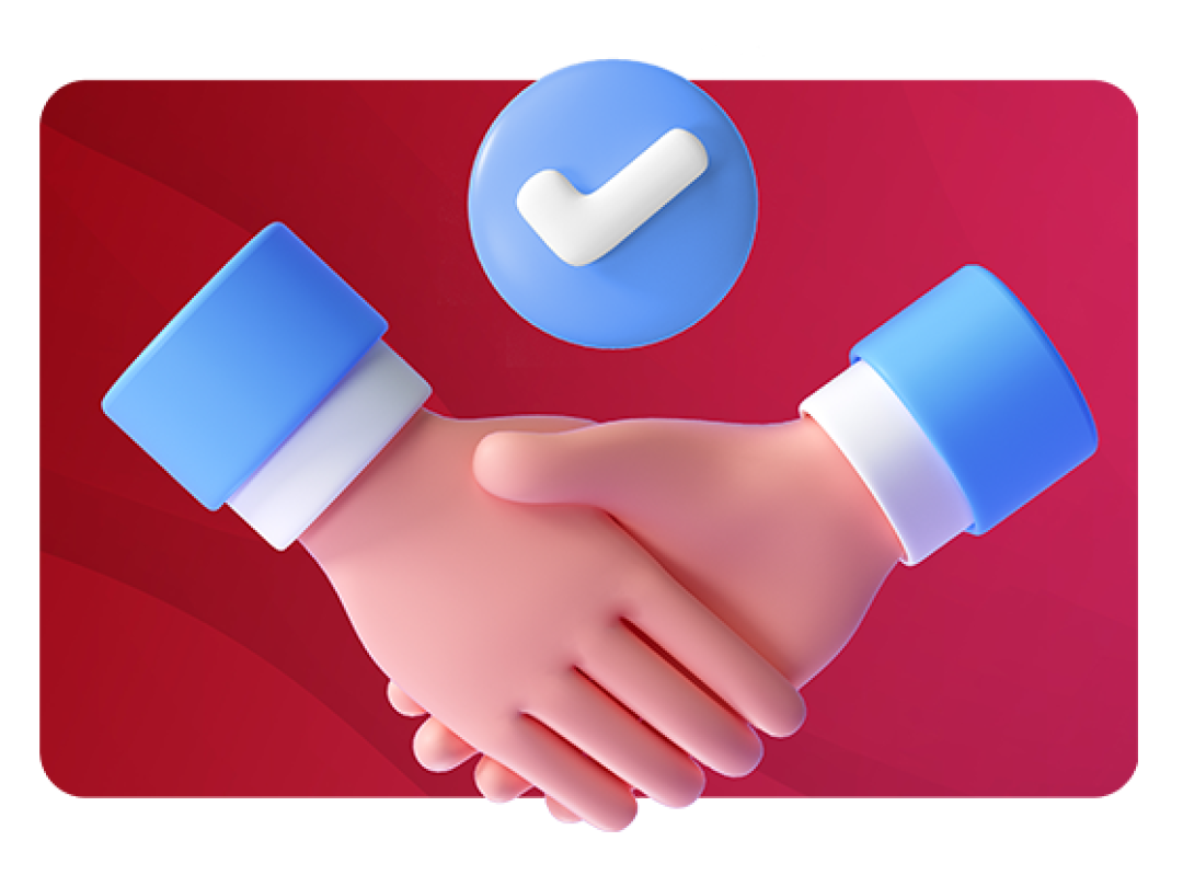 A handshake representing our continued collaboration and partnerships with other business