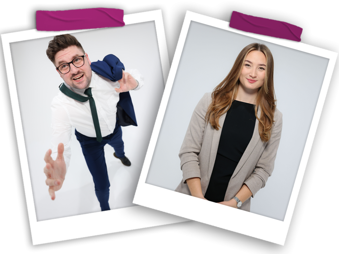 Hosts of the MHR Podcast Andy Fowler and Alice Featherstone