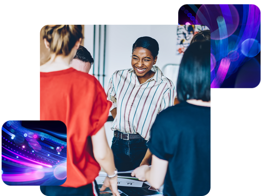 group of people working together