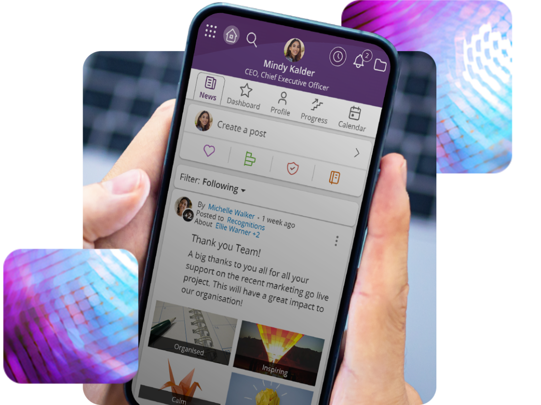A mobile displaying People First news landing page.