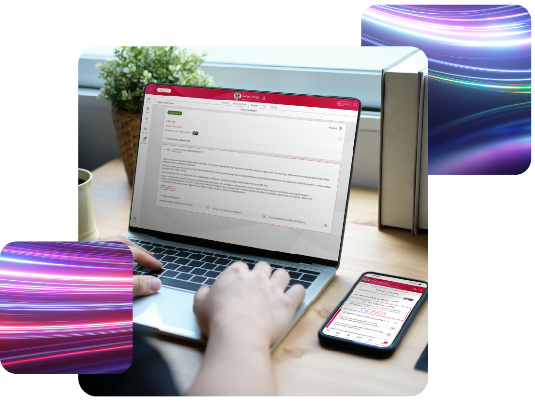 A laptop with People First displaying.