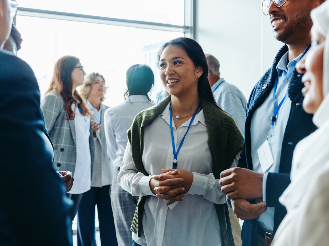 People walking in a group