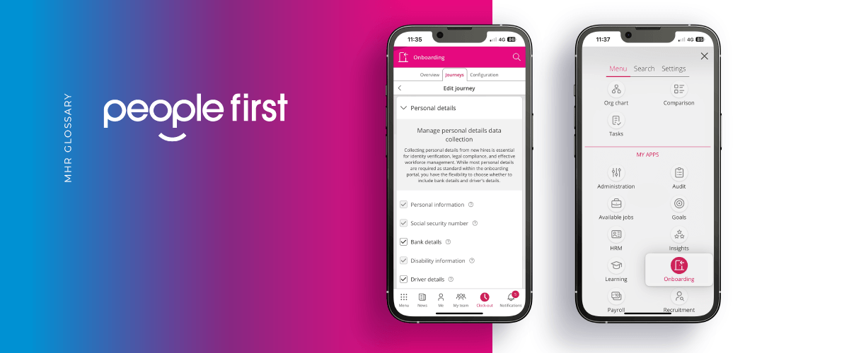 People First displaying on two different mobiles.