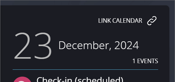 PF link calendar