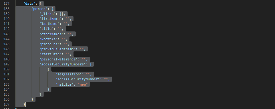 Screenshot to demonstrate Get Person Template in API Client